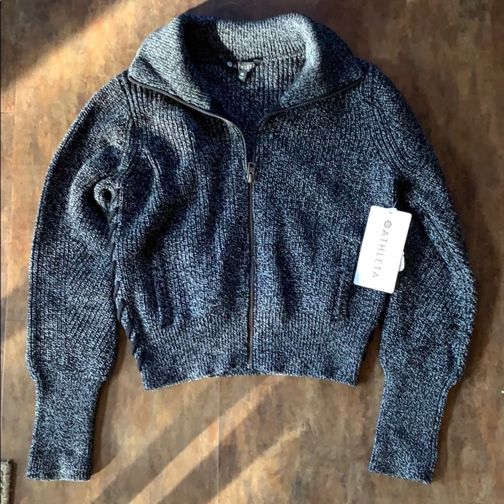 Athleta knit zip up